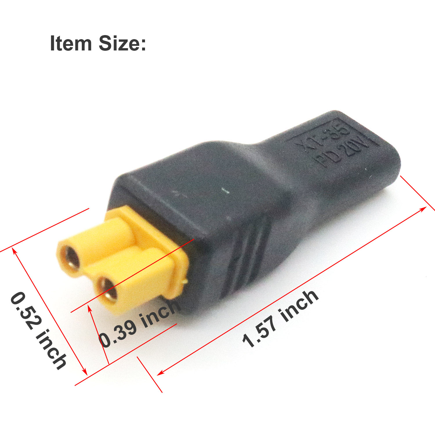 1개 USB 타입 C 여성 입력 포트에서 XT30 여성 - Drone Battery Adapter 리뷰 및 가격