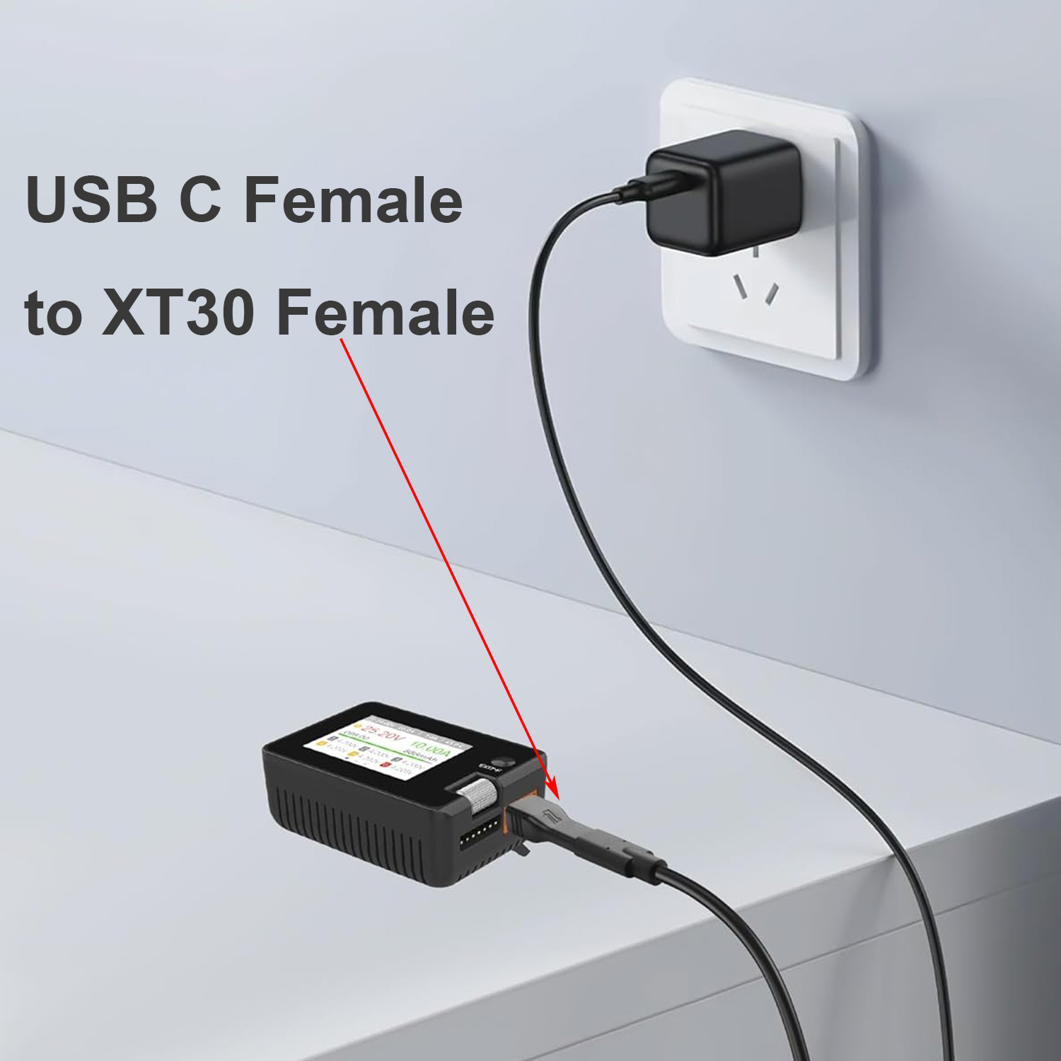 1개 USB 타입 C 여성 입력 포트에서 XT30 여성 - Drone Battery Adapter 리뷰 및 가격